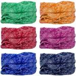 Polyester Neck Gaiters Washable Face Cover Scarf Tube Bandana