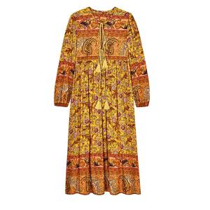 China Customize Floral Print Boho Dress factory