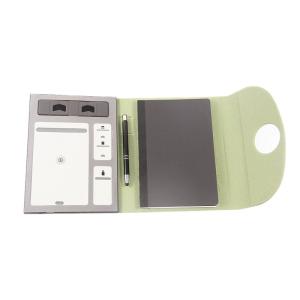 China Phone Holder Wireless Charging Notebook PU Leather Organizer factory