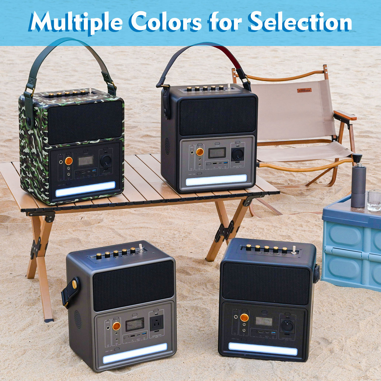 Portable Power Station Blue Tooth Speaker 800w Private Mold For Outdoor Karaoke