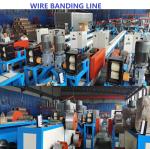 100 Wires Flattening And Gluing Staple Wire Banding Line 18m/Min Roofing nail