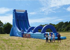 China Inflatable Water With Slide With Double Lanes for kids factory