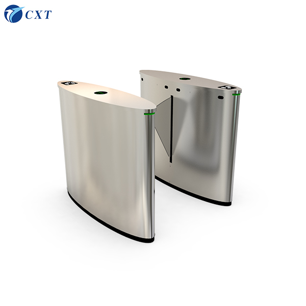 China Flap Barrier Gate with 1200*300*980 Mm Dimension and 30-40 People/minute Transit Speed Featuring RS485 Communication factory