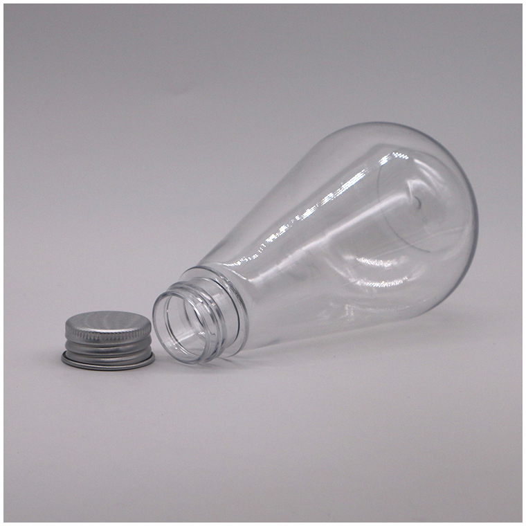 Medicine Storage 250ml HDPE Unique Shape Plastic Liquid Bottle with Customized Logo and Aluminum Cover