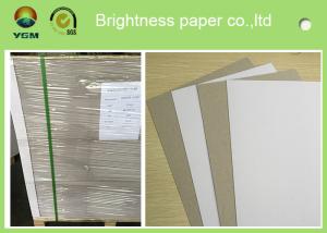 China Single Side Coated Grey Back Box Board Paper , High Brightness Board Stock Paper factory
