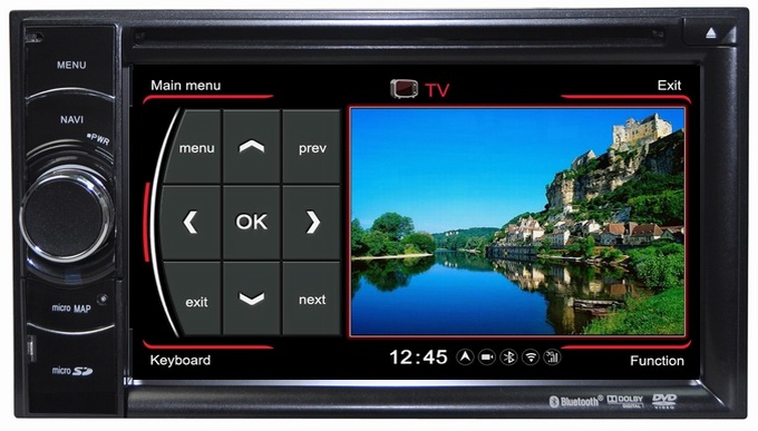 Ouchuangbo Auto Radio GPS Nav Multimedia Stereo Universal Car DVD S100 Platform 3G Wifi Bluetooth