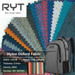 PU Woven Cationic Dyed Polyester Waterproof Durable Fabric 100% Nylon For