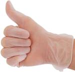 Clear Vinyl Glove No Powder 3mm Thickness Glove With Full Certificates