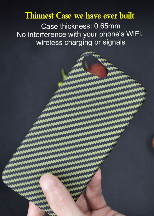 Extremely Lightweight Design Aramid Fiber Phone Case For iPhone SE
