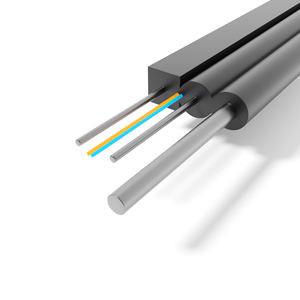 China G657A1 FTTH Drop Cable Fiber Drop Wire FTTH 2 Core For Indoor Outdoor factory