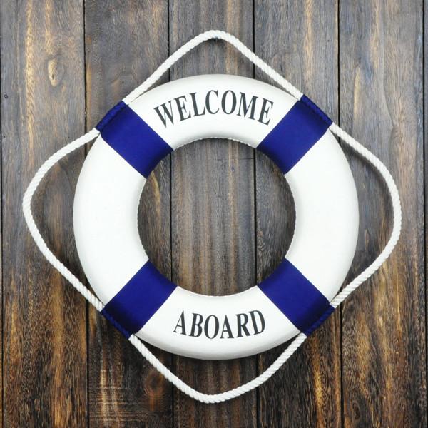 China Wall Hanging Decorative Life Preserver Ring 20.5" Hard Foam For Life Saver factory