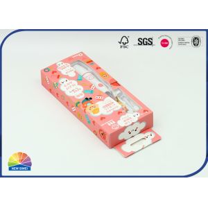 Clear Window 4c Print Foldable Packaging Box Matte Lamination