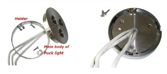 Dimmable 3W led puck light 12V / 24V Input cabinet led puck light/led downlight