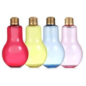 China Versatile Screw On Lid Clear Plastic Insulated Milk Tea Bottles Bubble Bottle factory