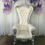 High Back Gold King Bride And Groom Wedding Throne Chairs For Rent 1750x520x550m
