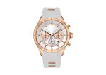 Screw Crown Stainless Steel Wrist Watch , Waterproof Quartz Watch Womens