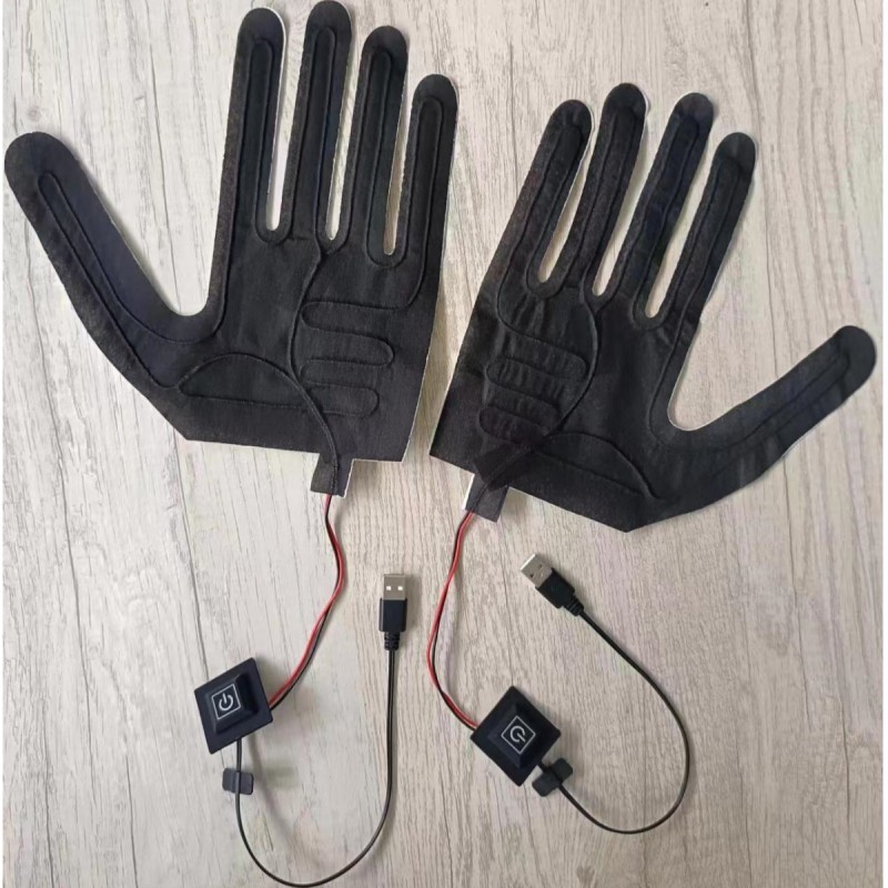 Gloves Heating Pad 5V With USB Plug switch button Three Level Temperature