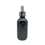 Black 2oz 4oz Glass Dropper Bottles UV Protection OEM ODM