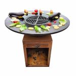 Custom Steel BBQ Grill Easy To Clean Cooking Plate Accepts Custom Design