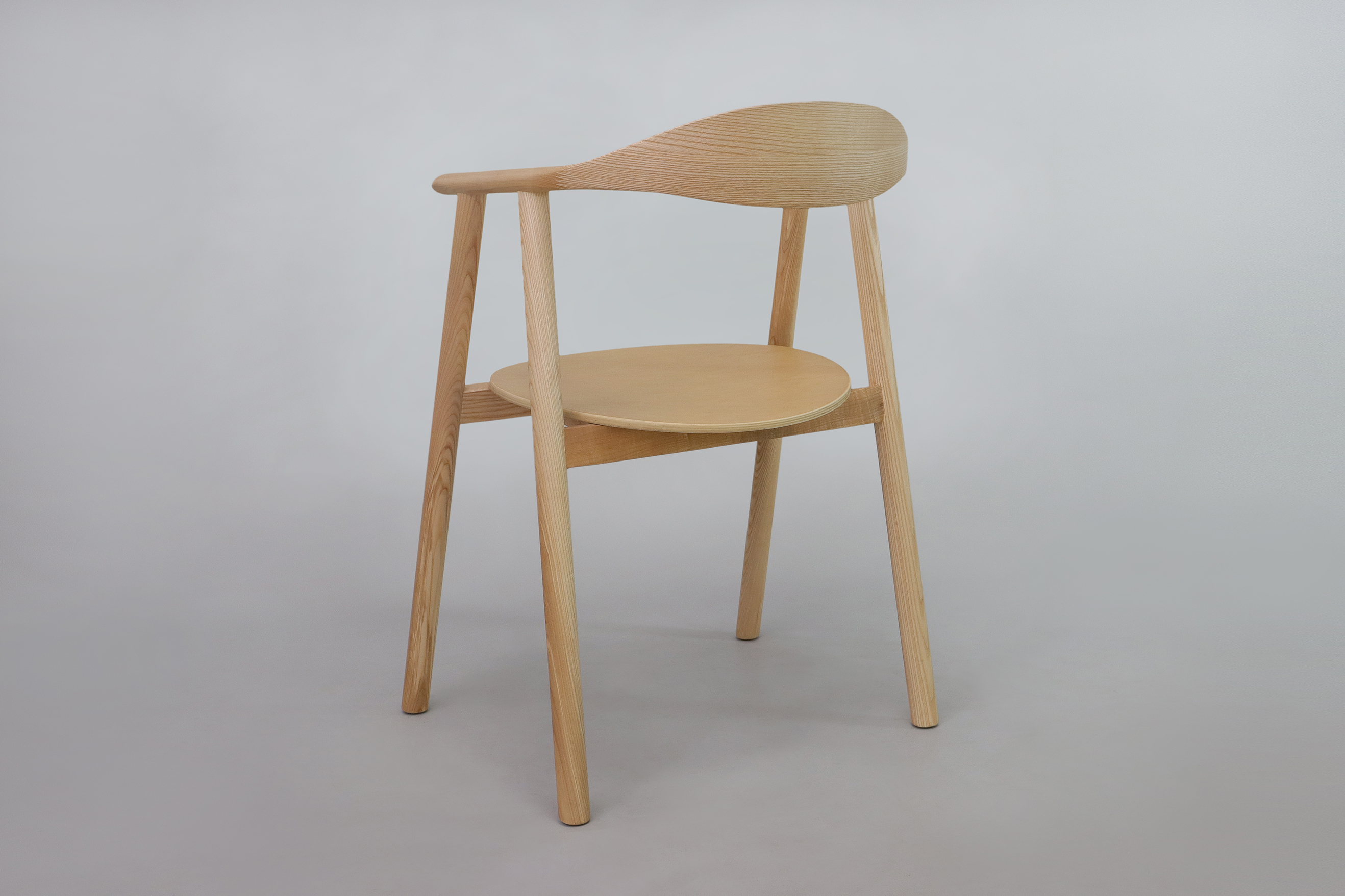 Luxury Modern Nordic Solid Ash Wood Dining Chair For Dining Room W55*D47.5*H74.5 cm with OEM Service Accepted