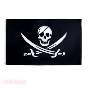 China Bright Colors Copper Grommet 3x5ft Outdoor Pirate Flag factory