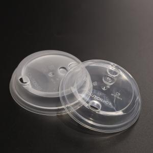 China Flexible Plastic Disposable Cup Lids Leak proof Transparent For Plastic Cup And Paper Cup factory