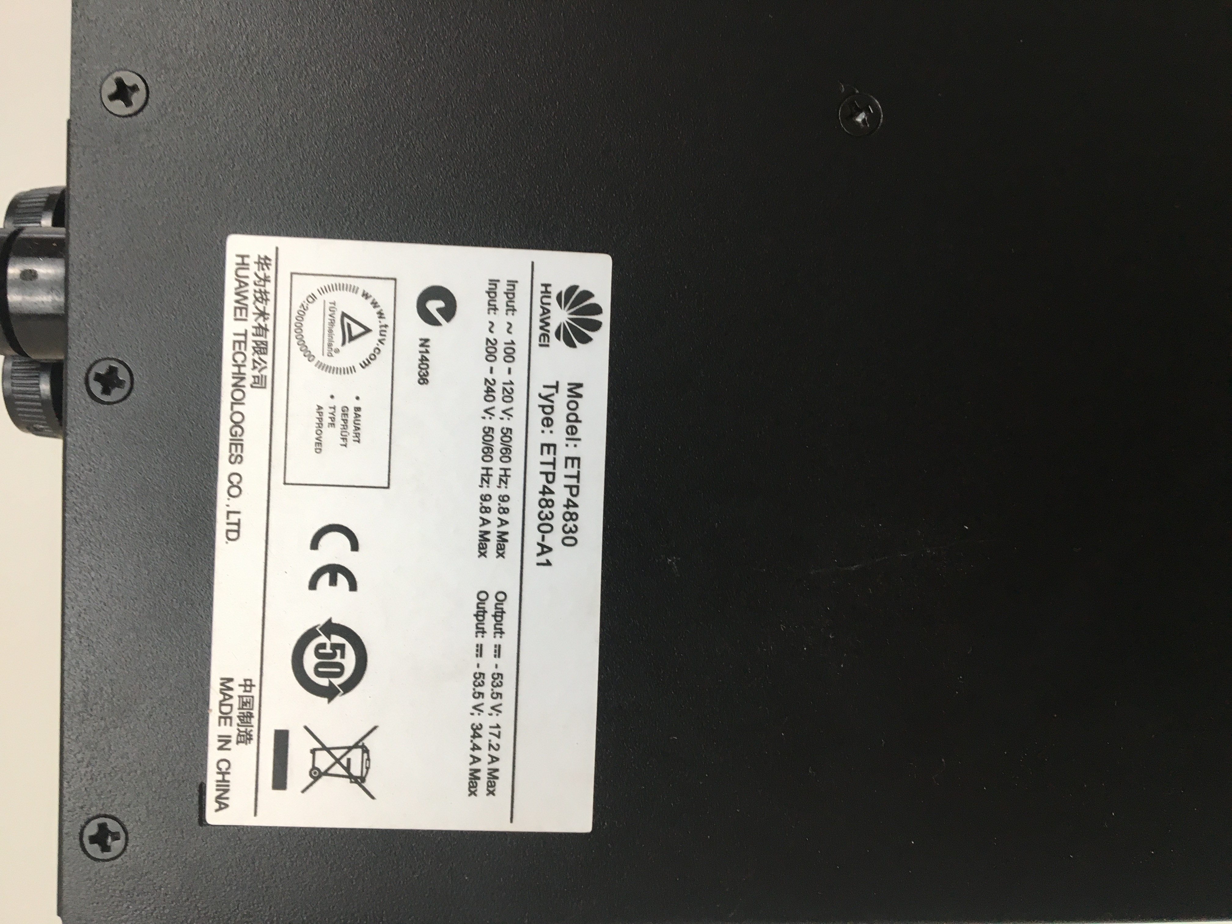 50-65hz Telecommunications Power Supplies Module 48v 30a ETP4830-A1