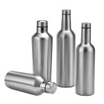 Stainless Steel Wine Tumblers 2 Pack 12 Oz & 1 Insulated Wine Bottle - Double