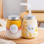 Food Grade 500ml Plastic Beverage Jar Bear Shape For Juice Milk