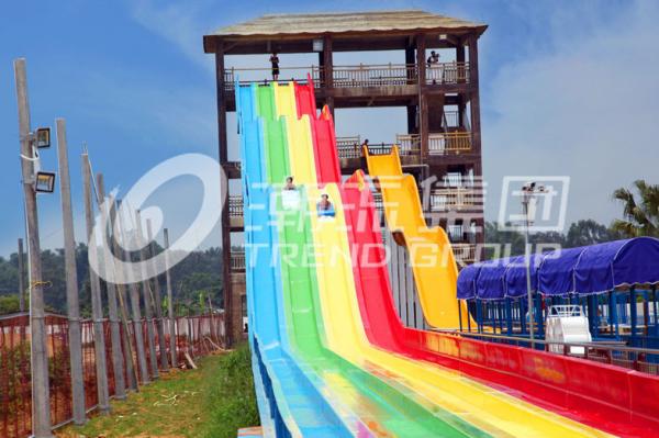 High Speed Water Slides of Fiberglass Material for Holiday Resort Giant Outdoor