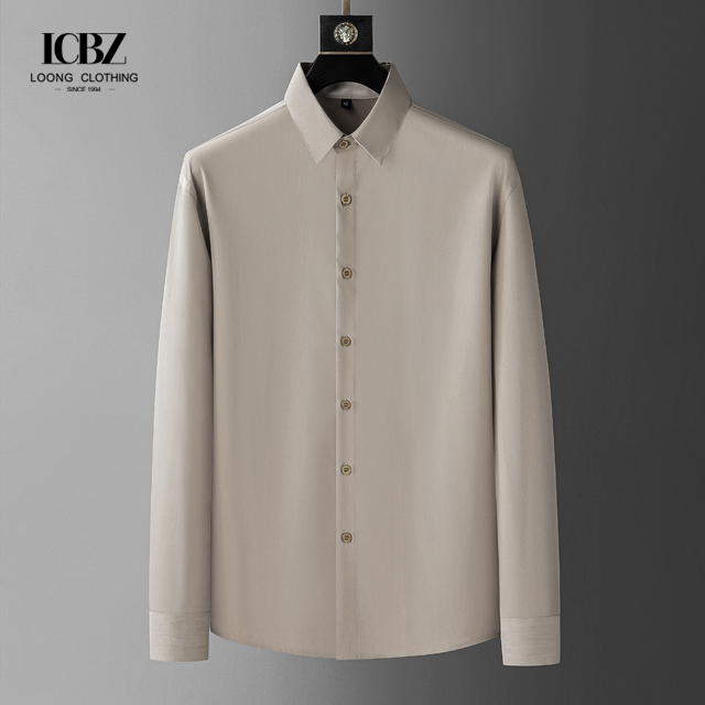 Plain Dyed Regular Fit 100% Cotton Long Sleeve Oversize Customized Shirt for Men