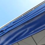 Stacked Flexible Fabric Hangar Doors 3000x3000mm For Cleanroom