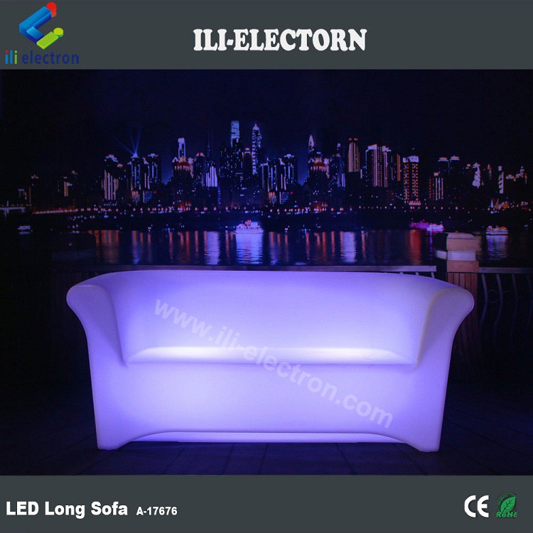 Rechargeable Light Up LED Furniture Sofa Chair For KTV Nightclub Bar