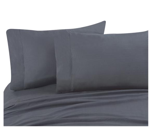 Solid Dyed Touch Luxury Microfiber Sheets Set White Gray Blue Durable Microfiber