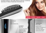 PTC Heater Hair Straightener Brush Comb Anti scald Shell with LCD indicator