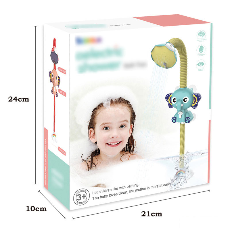 Make Bath Time More Exciting with DUCK Baby Bath Shower Head Spout Rinser Trunk Knobs