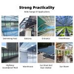 Transparent Eco Friendly Clear Polycarbonate Plastic Roof Panels 16mm 18mm 25mm