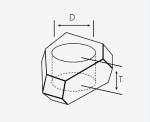 SCD-WD Synthetic HPHT Diamond , Single Crystalline Diamond For Wire Drawing Dies
