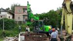Construction Stratum Bored pile rig machine , Pile Driving Machinery Mini
