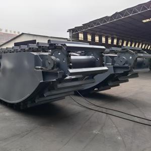 China Amphibious Excavator Additional Pontoons Hydraulic Spuds Deep Water Up To 3M factory