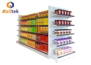 China Customized Heavy Duty Supermarket Gondola Shelving Double Sides Display factory