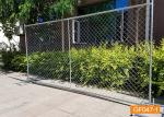 PVC Coated 100x100mm Portable Chain Link Fence 12ft Temporary Site Fence