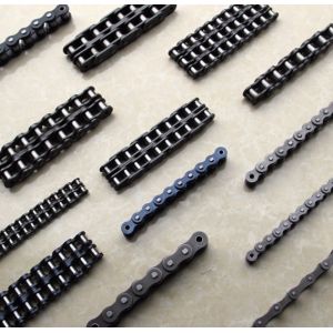 Carbon Steel Transmission Components Simplex Roller Chain High Precision