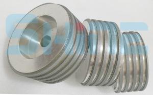 China Thread Rolling CBN Sharpening Wheel Trapezoidal Reticulation Straight Tooth 320# 200mm factory