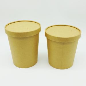 China Fast Food Eco Friendly Paper Bowls Soup Dessert One - Off Recyclable Packing factory