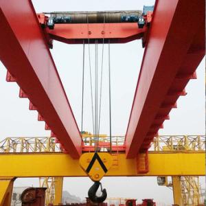 China 50 Ton Adjustable Double Girder Electric Overhead Travelling Crane factory