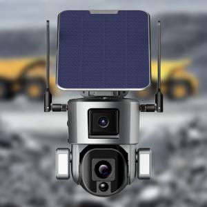 China 4G Solar Dual Linkage Cameras 4K 20000mAh Battery 10X Zoom Solar IP Camera factory