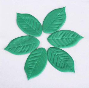 China Small Featival Christmas Ornament Crafts Lovely Satin Leaves Shape factory