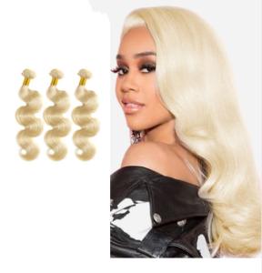 China 613 Blonde Body Wave Bundles / Natural Wave Hair Extensions Hair Malaysian factory
