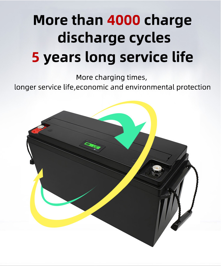 12V 200AH High Power RV Lithium Battery For Marine Propeller Handybrite Solar